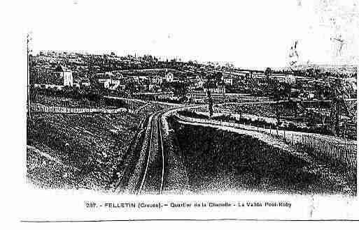 Ville de FELLETIN Carte postale ancienne