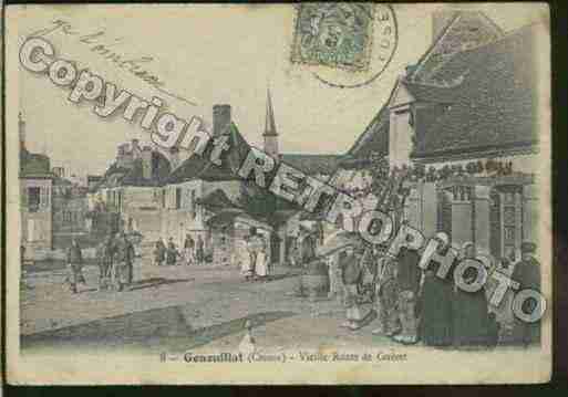 Ville de GENOUILLAC Carte postale ancienne