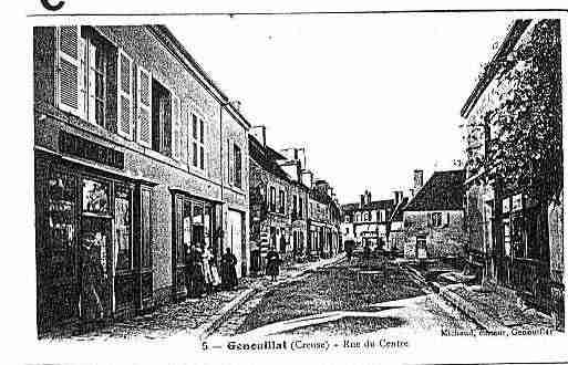 Ville de GENOUILLAC Carte postale ancienne