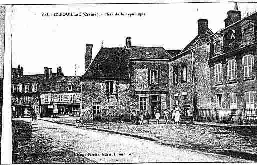 Ville de GENOUILLAC Carte postale ancienne