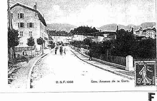 Ville de GEX Carte postale ancienne