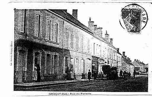 Ville de GRACAY Carte postale ancienne