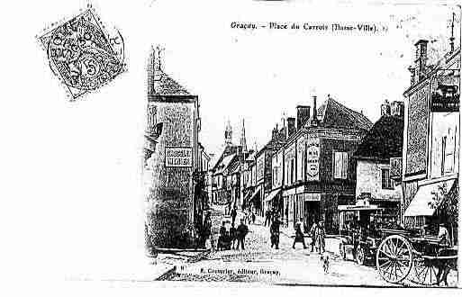 Ville de GRACAY Carte postale ancienne