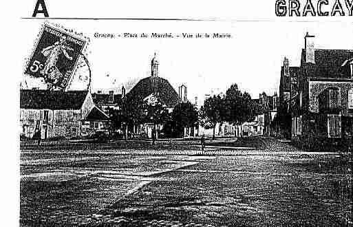 Ville de GRACAY Carte postale ancienne