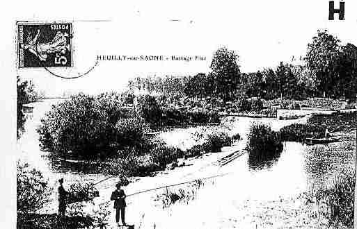 Ville de HEUILLEYSURSAONE Carte postale ancienne