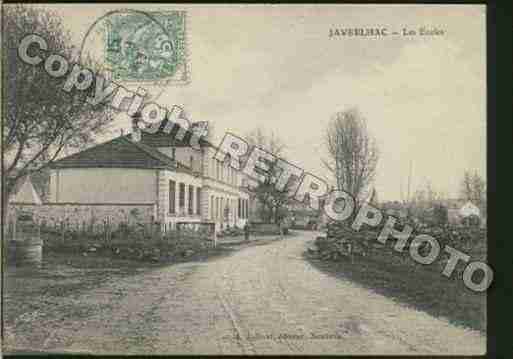 Ville de JAVERLHAC Carte postale ancienne