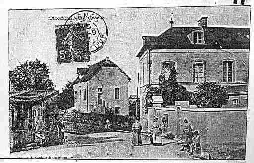 Ville de LAIGNES Carte postale ancienne