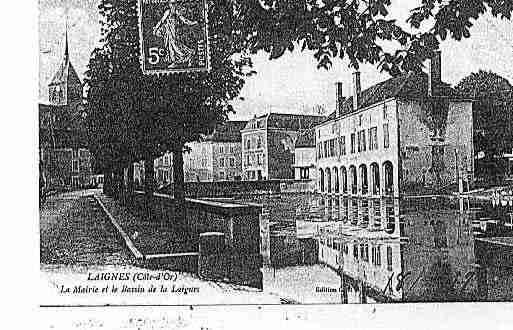 Ville de LAIGNES Carte postale ancienne