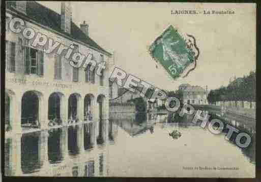 Ville de LAIGNES Carte postale ancienne