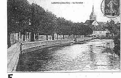 Ville de LAIGNES Carte postale ancienne