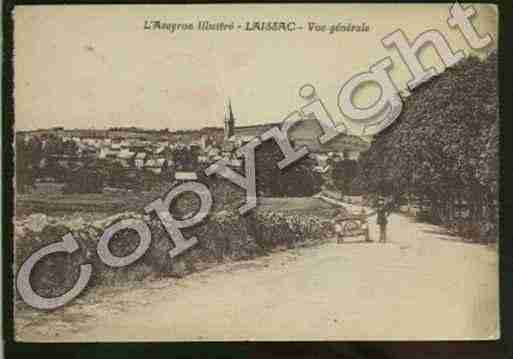 Ville de LAISSAC Carte postale ancienne