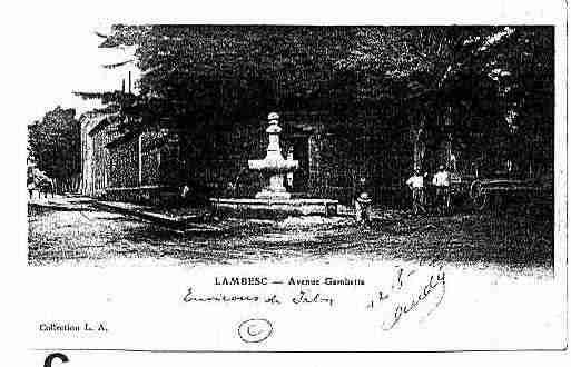 Ville de LAMBESC Carte postale ancienne