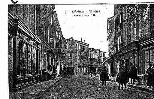 Ville de LEZIGNANCORBIERES Carte postale ancienne