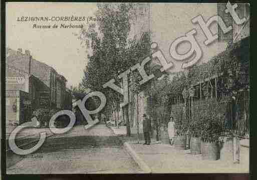 Ville de LEZIGNANCORBIERES Carte postale ancienne