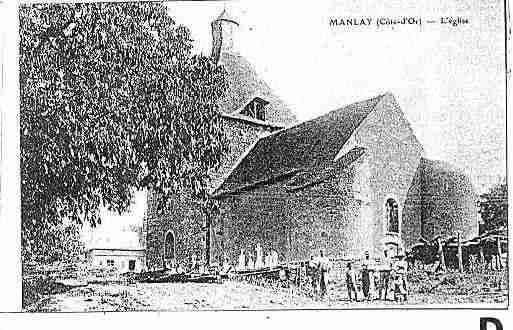 Ville de MANLAY Carte postale ancienne