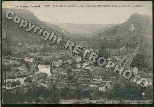 Ville de MASSIAC Carte postale ancienne