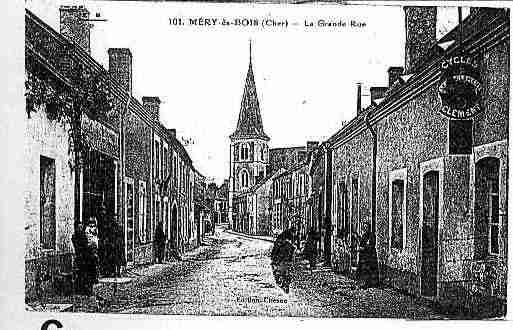 Ville de MERYESBOIS Carte postale ancienne