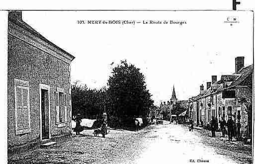 Ville de MERYESBOIS Carte postale ancienne