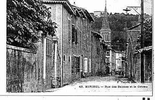 Ville de MIRIBEL Carte postale ancienne