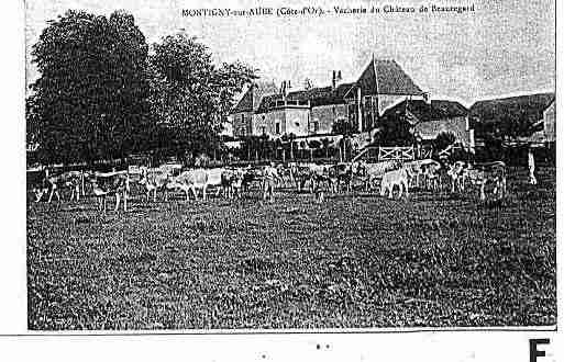 Ville de MONTIGNYSURAUBE Carte postale ancienne