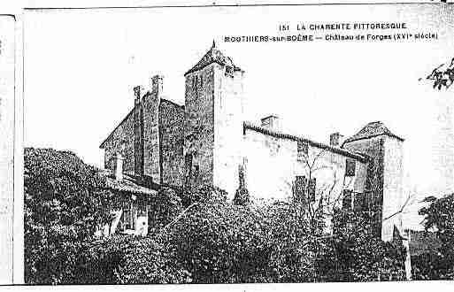 Ville de MOUTHIERSSURBOEME Carte postale ancienne