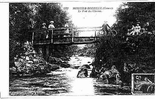 Ville de MOUTIERROZEILLE Carte postale ancienne