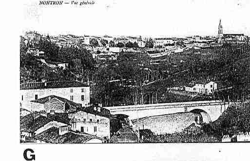 Ville de NONTRON Carte postale ancienne