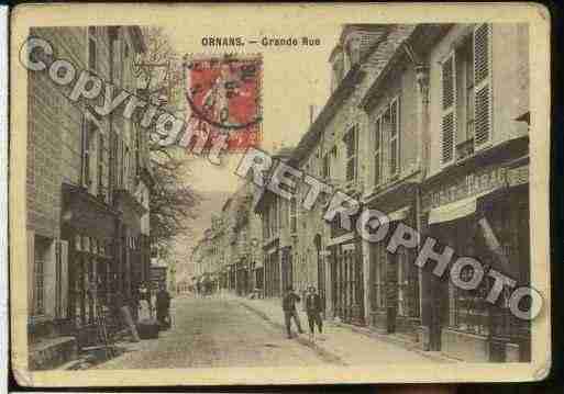 Ville de ORNANS Carte postale ancienne