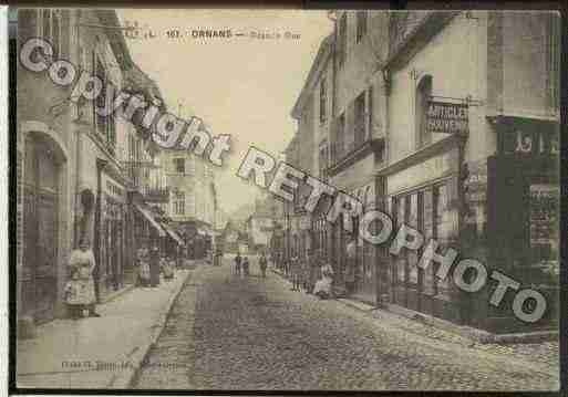 Ville de ORNANS Carte postale ancienne