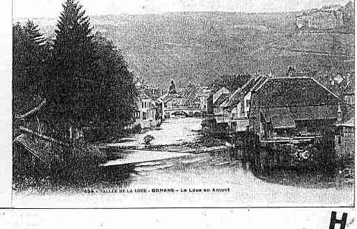 Ville de ORNANS Carte postale ancienne