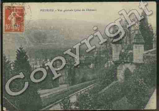 Ville de PEYRIEU Carte postale ancienne