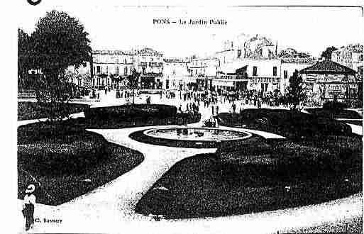 Ville de PONS Carte postale ancienne