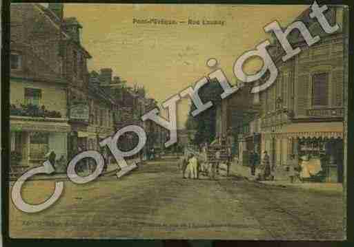 Ville de PONTL\'EVEQUE Carte postale ancienne