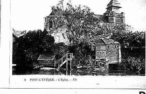 Ville de PONTL\'EVEQUE Carte postale ancienne