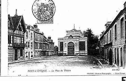 Ville de PONTL\'EVEQUE Carte postale ancienne