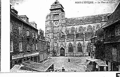 Ville de PONTL\'EVEQUE Carte postale ancienne