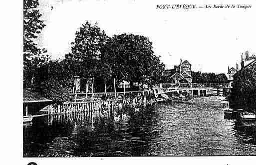 Ville de PONTL\'EVEQUE Carte postale ancienne