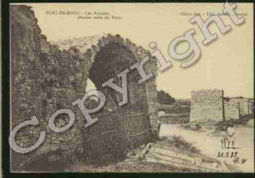 Ville de PORTDEBOUC Carte postale ancienne