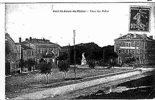 Ville de PORTSAINTLOUISDURHONE Carte postale ancienne