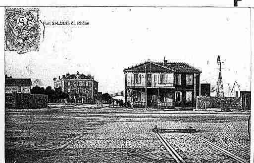 Ville de PORTSAINTLOUISDURHONE Carte postale ancienne