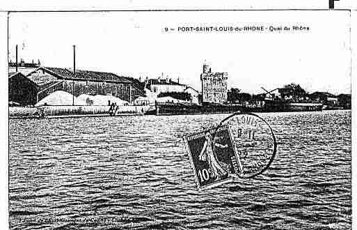 Ville de PORTSAINTLOUISDURHONE Carte postale ancienne