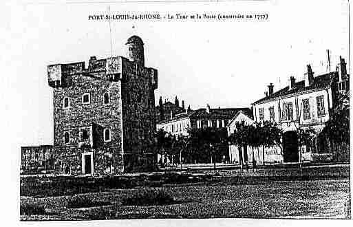 Ville de PORTSAINTLOUISDURHONE Carte postale ancienne