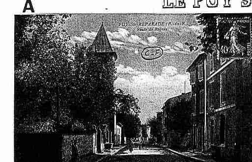 Ville de PUYSAINTEREPARADE(LE) Carte postale ancienne