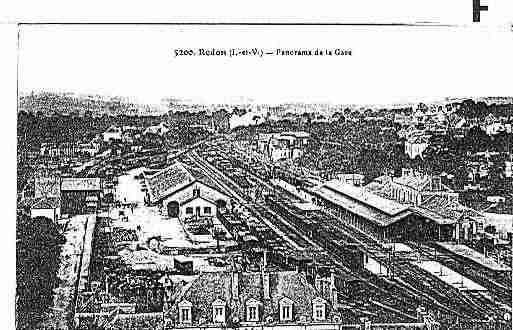 Ville de REDON Carte postale ancienne