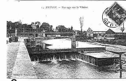 Ville de REDON Carte postale ancienne