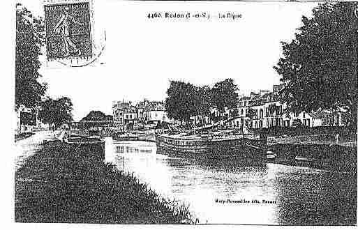 Ville de REDON Carte postale ancienne