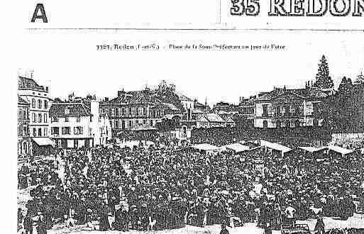 Ville de REDON Carte postale ancienne
