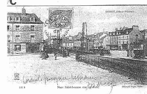 Ville de REDON Carte postale ancienne