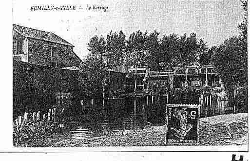 Ville de REMILLYSURTILLE Carte postale ancienne