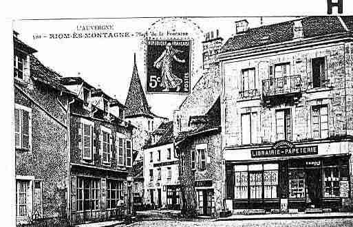 Ville de RIOMESMONTAGNES Carte postale ancienne